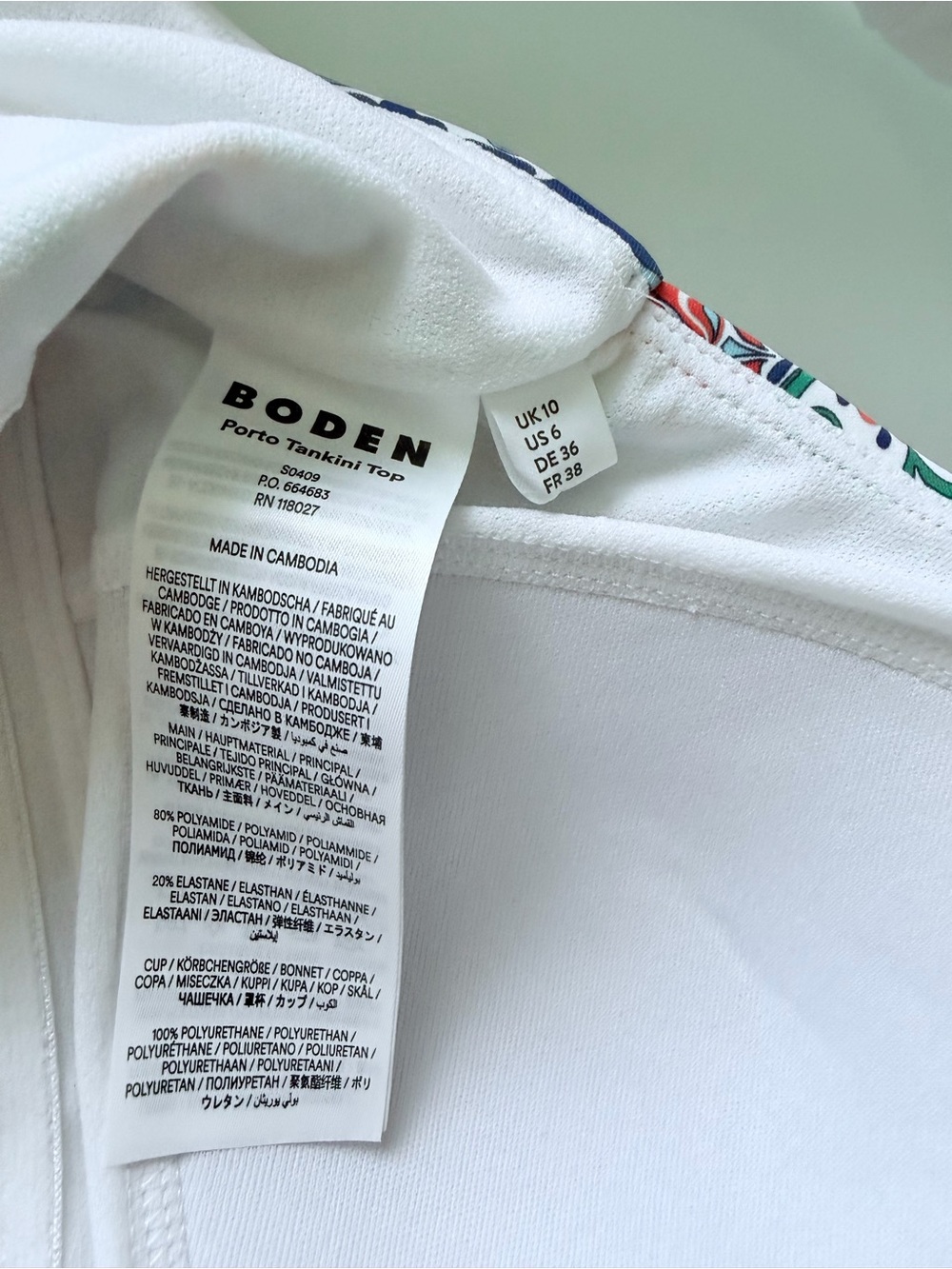 Boden Porto Tankini Bikini BottomsSz 8 and TopSz 6 - Picture 12 of 15